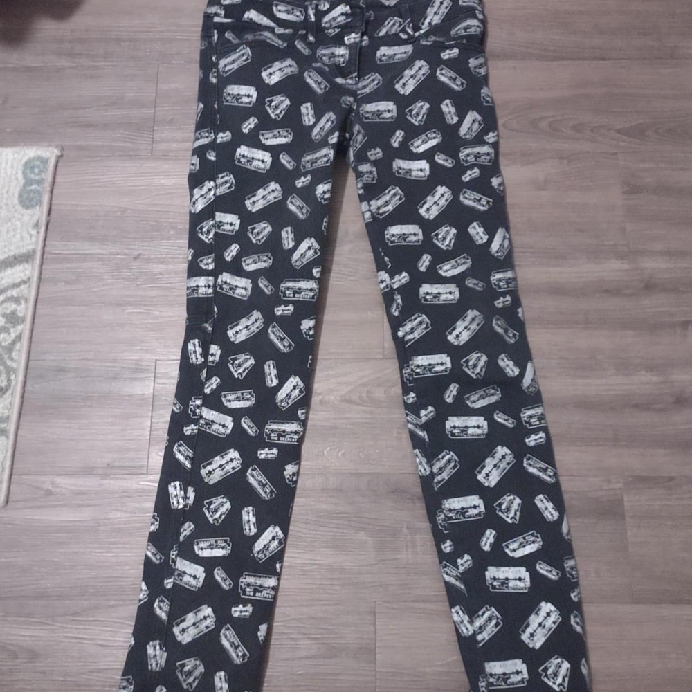Lip Service Black and White Graphic Pants